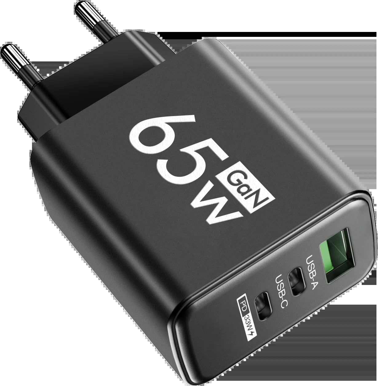 Gan 65W USB Type C PD Fast Charging Wall Charger Adapter for Iphone 15 14 Pro Max Xiaomi Samsung Oneplus POCO Quick Charger 3.0