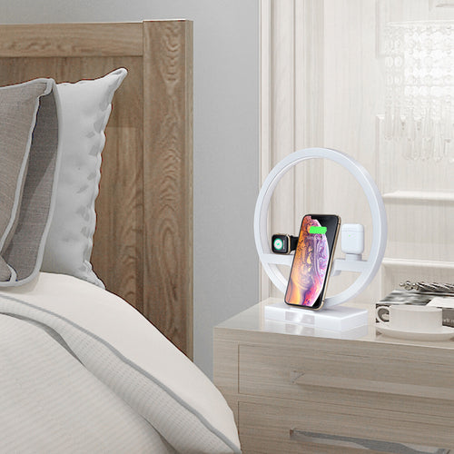 Fast Wireless Charger Dock Station EU PLUG Black